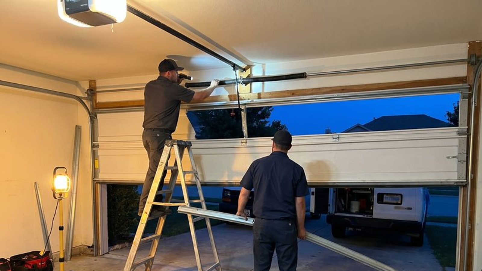 Garage door repair in Roanoke, TX